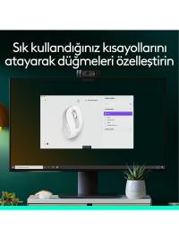 LOGITECH Signature M650 Küçük ve Orta Boy Sağ El Için Sessiz Kablosuz Mouse - Beyaz 910-006255